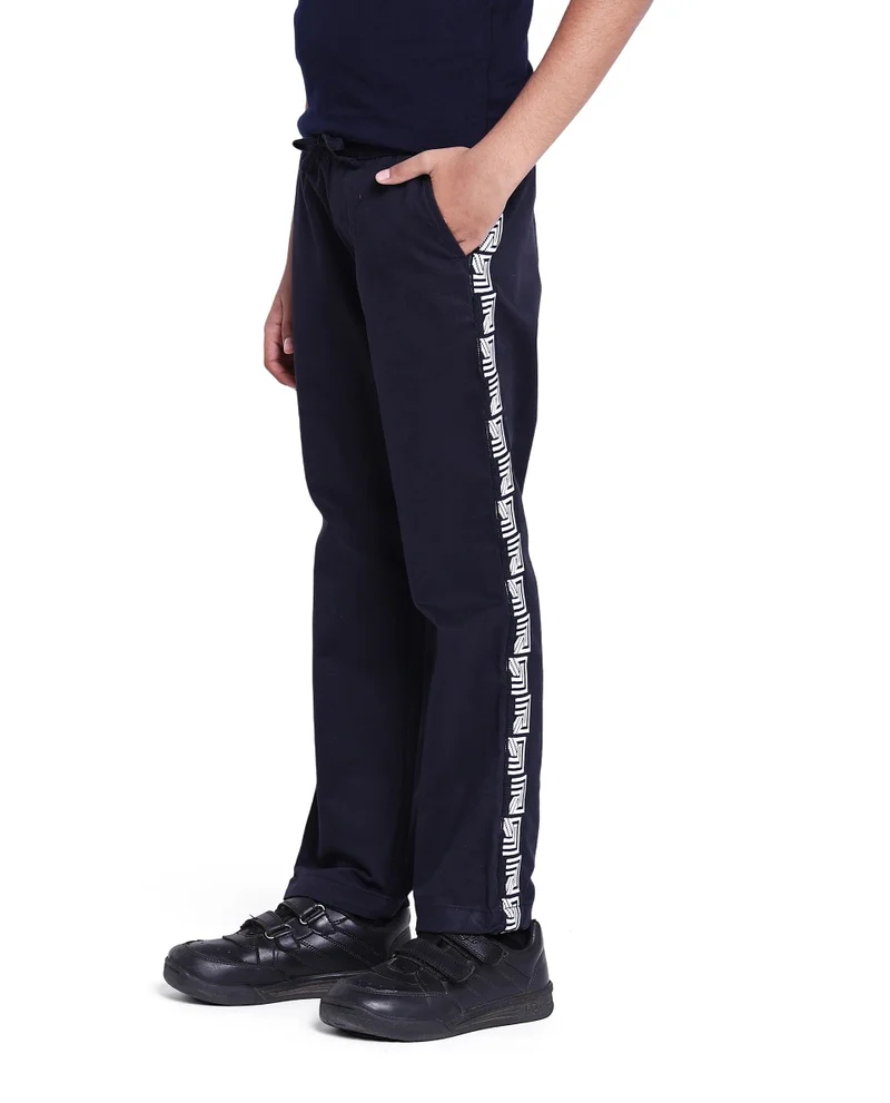 Rare Ones Rare Ones Kids Novi Navy Cotton Solid Trouser