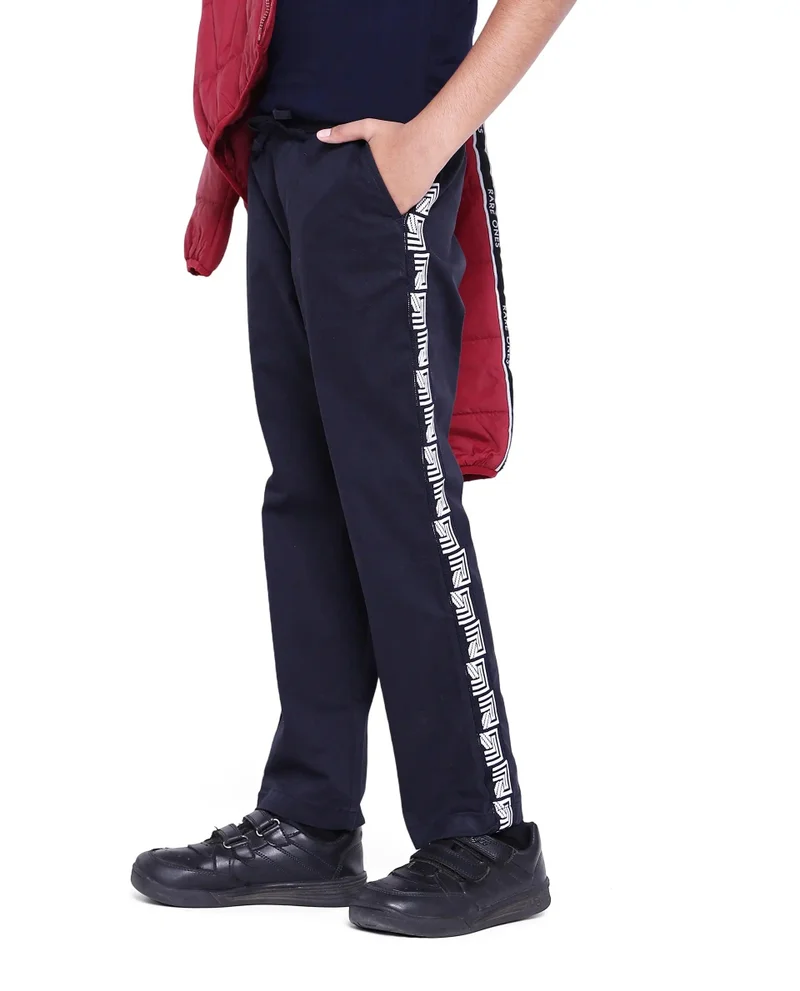 Rare Ones Rare Ones Kids Novi Navy Cotton Solid Trouser