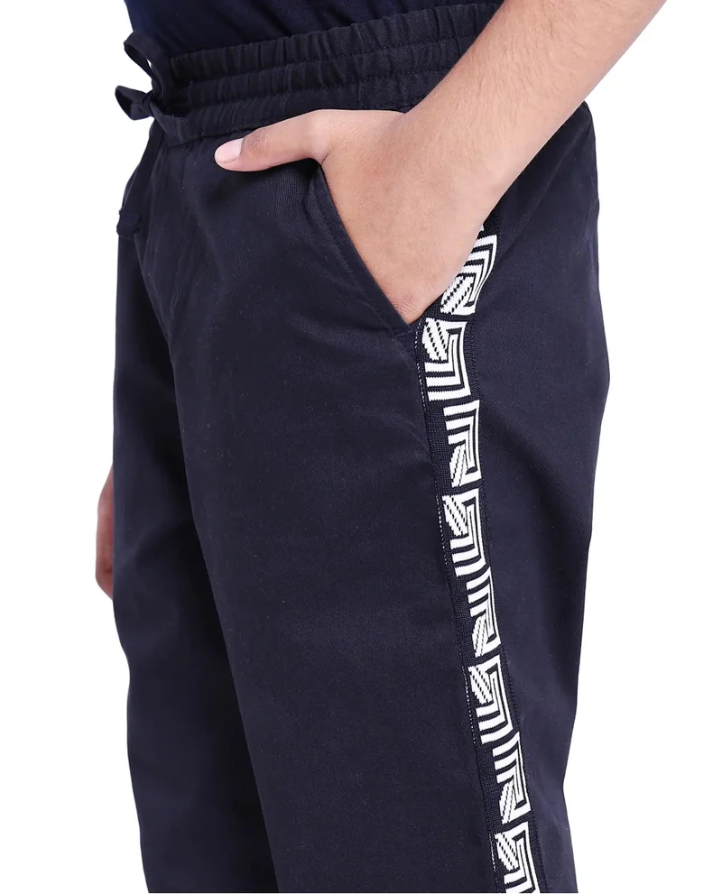 Rare Ones Rare Ones Kids Novi Navy Cotton Solid Trouser