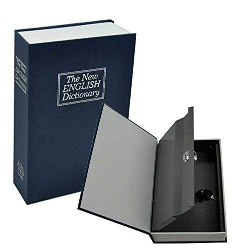 SHOPOBOX Hidden Secret Book Safe Vault Box with 2 Keys Jewelry Money Cash Box Locker Jewelry Home Safe Box Dictionary for Office and Home - Image 2