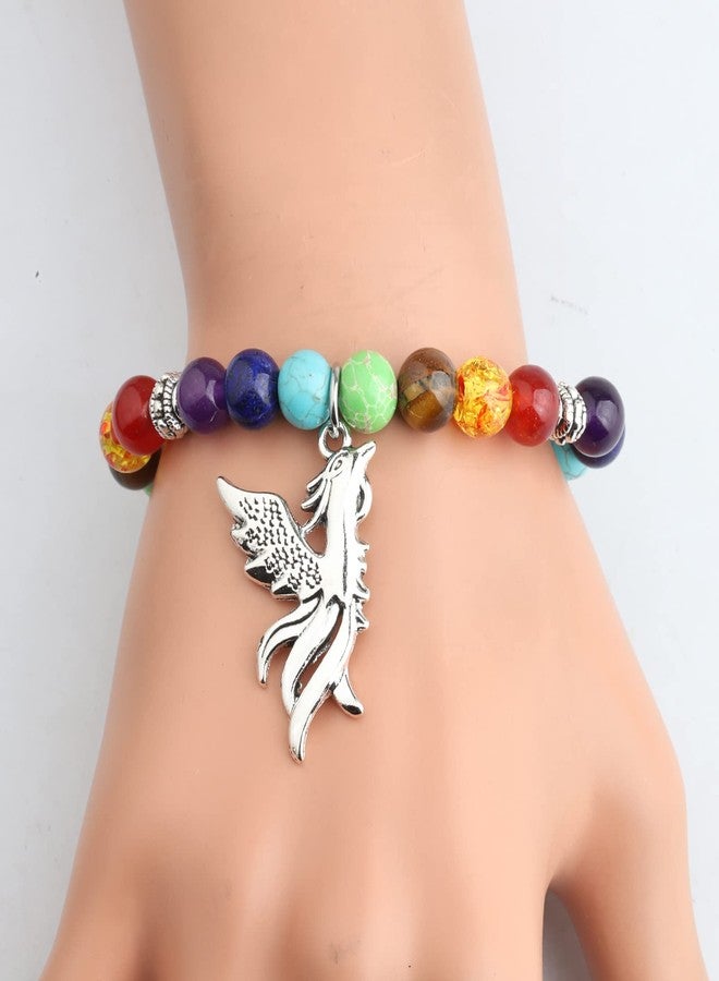 MYOSPARK Phoenix Bracelet Phoenix Bird Charm Phoenix Lover Gift Rising Phoenix Rebirth Inspirational Jewelry Gift (Phoenix bead BR) - Image 5