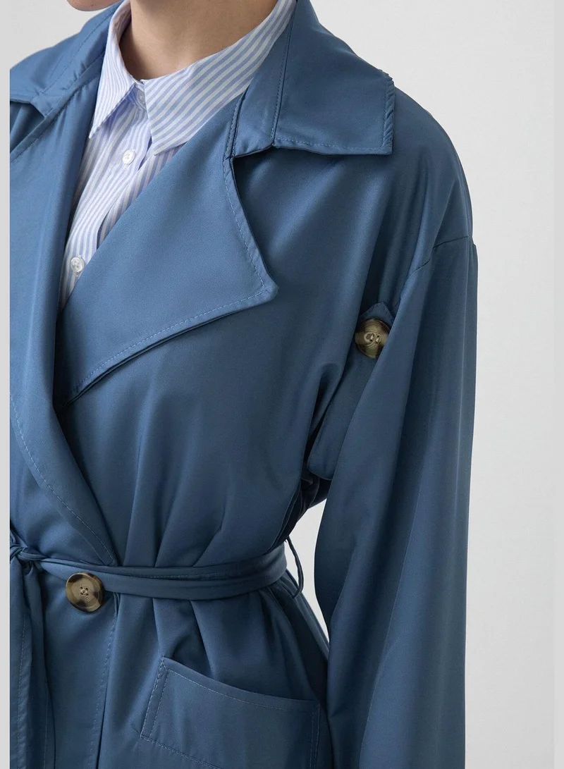 Touche DOUBLE BREASTED RELAXED TRENCH COAT