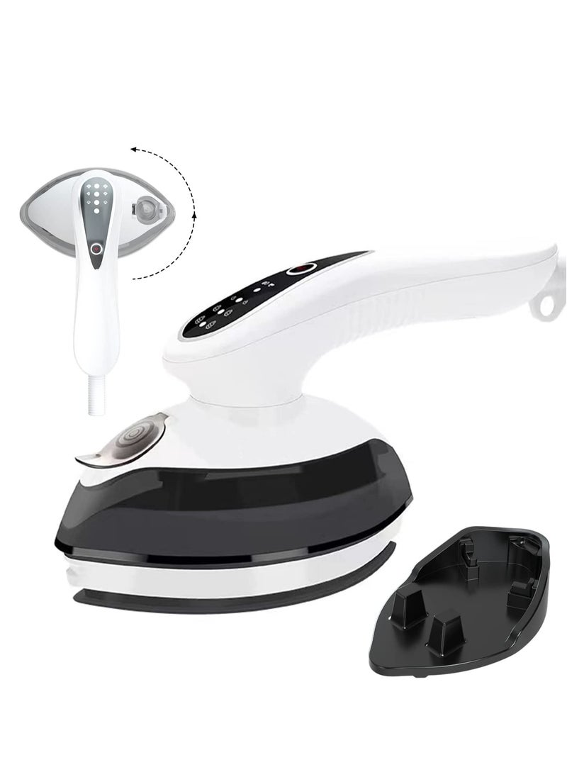 Arabest Mini Steamer Travel Iron, Portable Lightweight Steam Iron for Clothes, Iron for Dry & Wet, Ceramic Coated Soleplate, Anti Drip Clothes Iron Steam with 3 Preset Steam  - Image 1