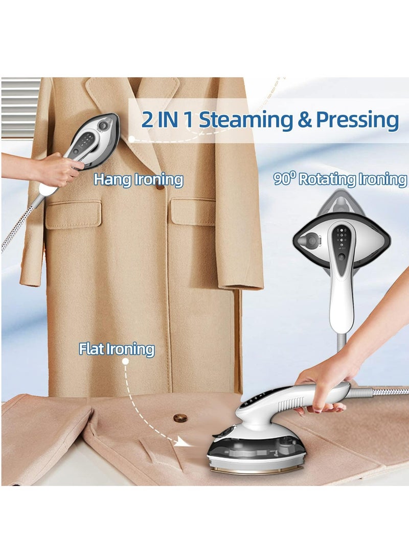 Arabest Mini Steamer Travel Iron, Portable Lightweight Steam Iron for Clothes, Iron for Dry & Wet, Ceramic Coated Soleplate, Anti Drip Clothes Iron Steam with 3 Preset Steam  - Image 3