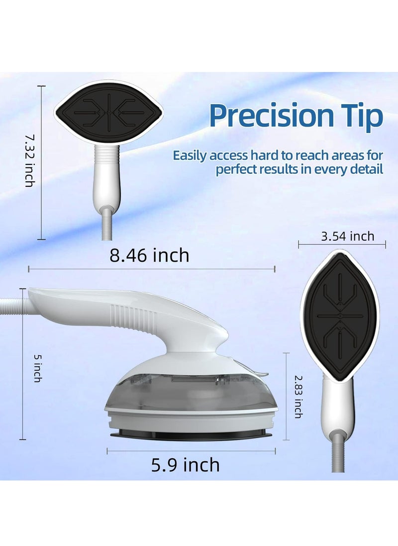 Arabest Mini Steamer Travel Iron, Portable Lightweight Steam Iron for Clothes, Iron for Dry & Wet, Ceramic Coated Soleplate, Anti Drip Clothes Iron Steam with 3 Preset Steam  - Image 5