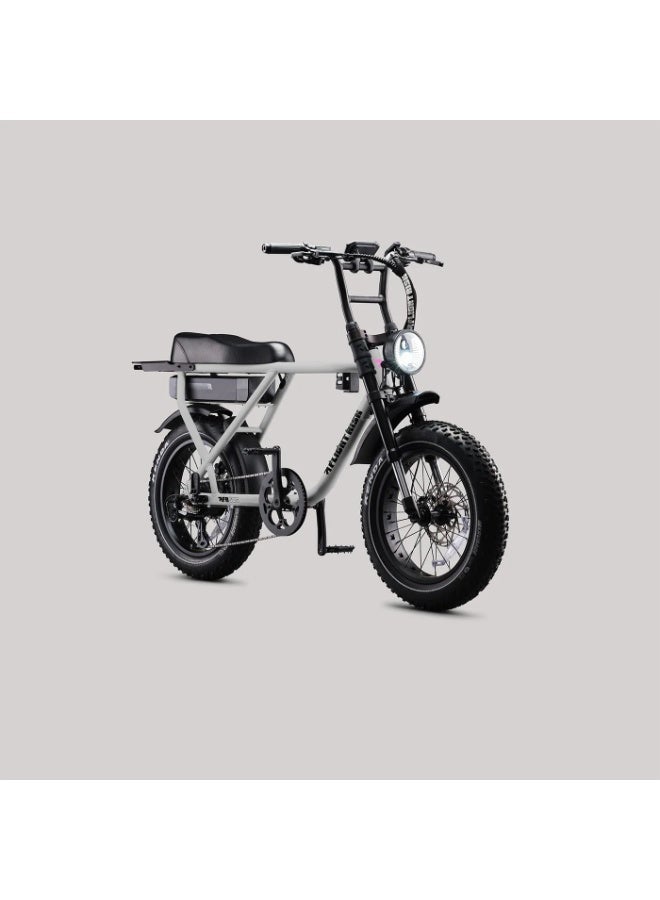 Flight Risk FR505 Electric Bike in Silver with 500W Max Power Output, Front Suspension, 2-Piston Tektro Hydraulic Disc Brakes, GPS Tracking, Geofencing & Blinkers - Image 3