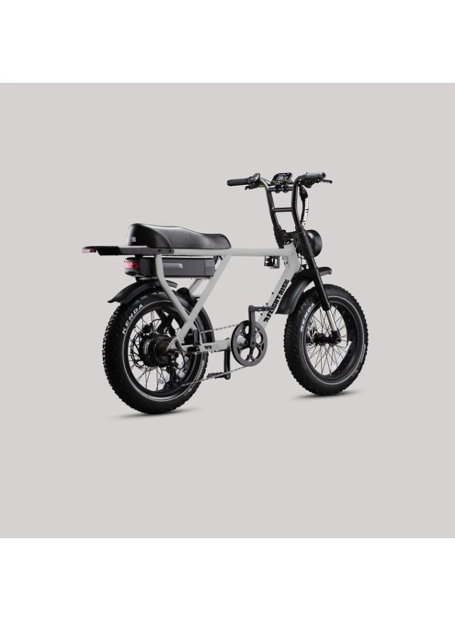 Flight Risk FR505 Electric Bike in Silver with 500W Max Power Output, Front Suspension, 2-Piston Tektro Hydraulic Disc Brakes, GPS Tracking, Geofencing & Blinkers - Image 4