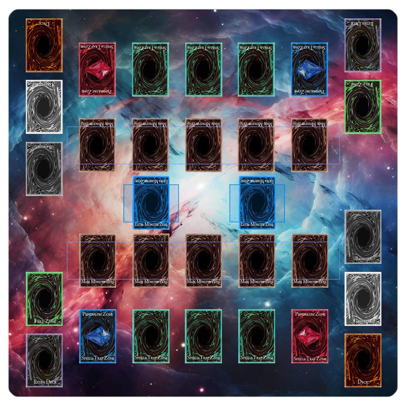 sabermaster Card Rubber Mat 2 Player Square playmat for Gamer 60x60cm236x236inch - Image 3