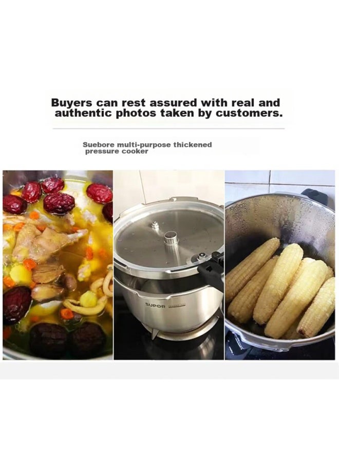 Supor Pressure Cooker, 304 Stainless Steel, 24cm, Gas And Electric Compatible, Safe And -proof, Large Size, Yw243fb1 - Image 3