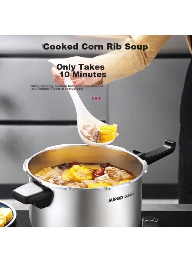 Supor Pressure Cooker, 304 Stainless Steel, 24cm, Gas And Electric Compatible, Safe And -proof, Large Size, Yw243fb1 - Image 5