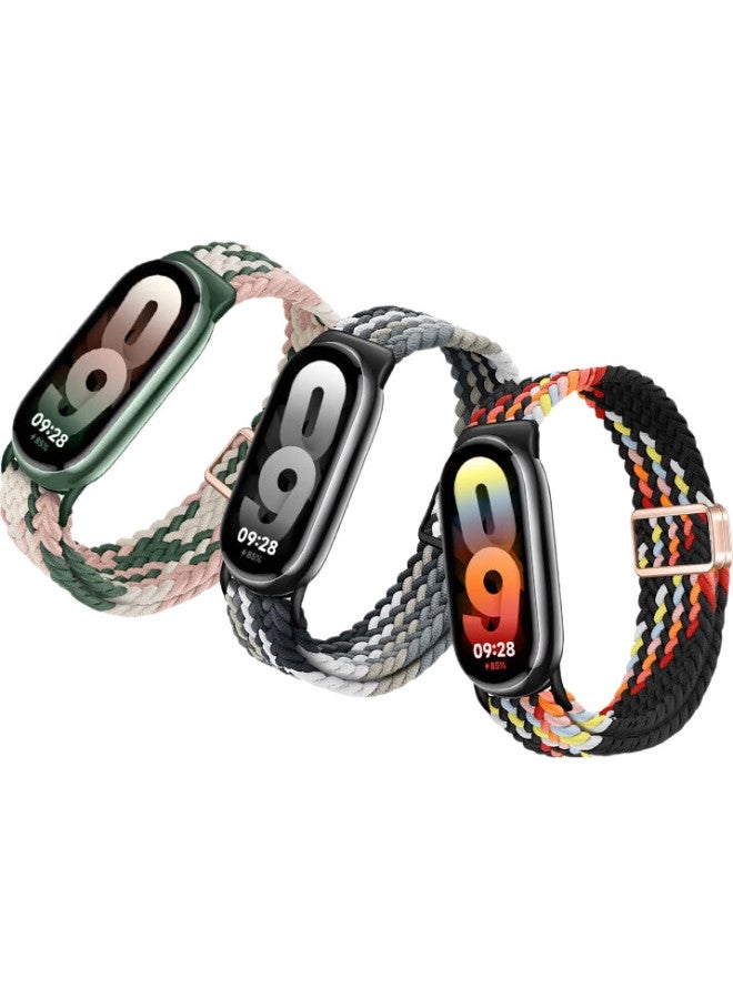 BHO Suitable For Xiaomi Band 9 Smart Fitness Bracelet, Wristband For Xiaomi Band 8, Nylon Braided Magnetic Strap, Accessories For Xiaomi Band 8 Nfc Version - Image 3