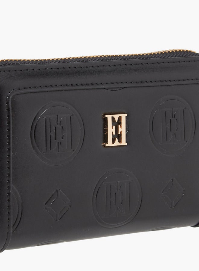 ELLE Monogram Embossed Zip Around Wallet  - Image 3