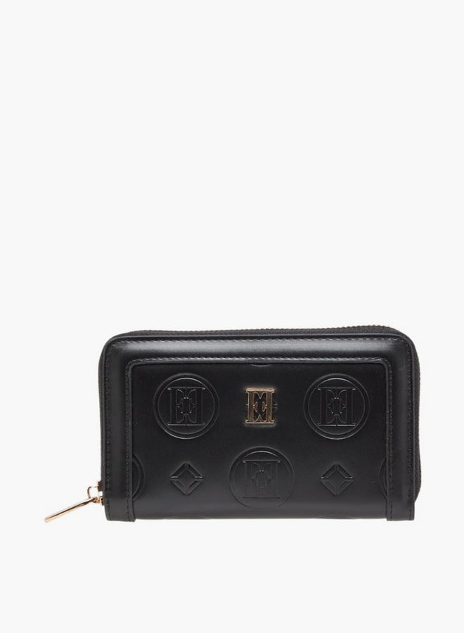 ELLE Monogram Embossed Zip Around Wallet  - Image 1