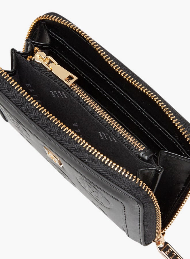ELLE Monogram Embossed Zip Around Wallet  - Image 5
