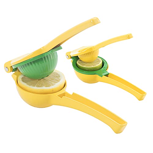OGGI Combo Citrus Press- Aluminum Manual Citrus Juicer w/Non-Stick Coating, Ideal Hand Juicer, this Citrus Squeezer is a Great Addition to Your Kitchen Accessories, Yellow - Image 2