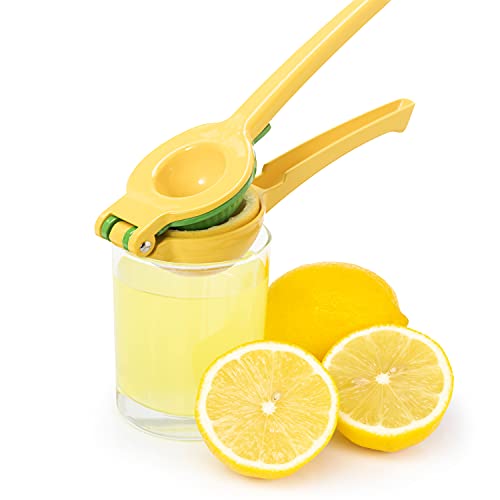 OGGI Combo Citrus Press- Aluminum Manual Citrus Juicer w/Non-Stick Coating, Ideal Hand Juicer, this Citrus Squeezer is a Great Addition to Your Kitchen Accessories, Yellow - Image 4