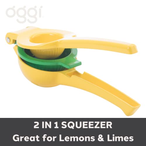 OGGI Combo Citrus Press- Aluminum Manual Citrus Juicer w/Non-Stick Coating, Ideal Hand Juicer, this Citrus Squeezer is a Great Addition to Your Kitchen Accessories, Yellow - Image 5