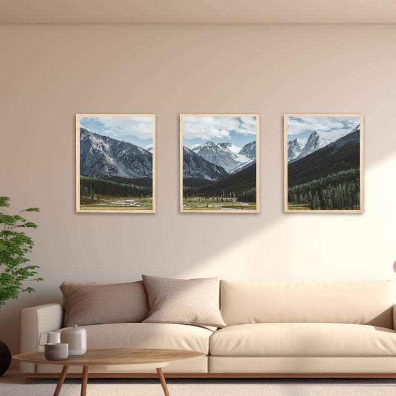 KAIWIN إطارا صور KAIWIN من خشب البلوط للجدار والمكتب مقاس 40 × 50 سم - Image 3