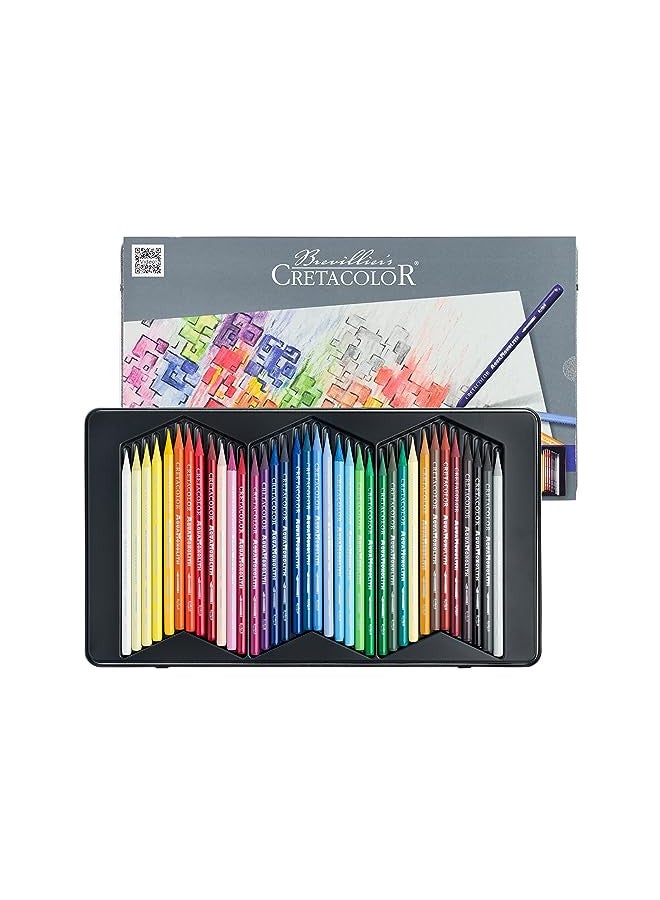 Cretacolor Aqua Monolith Watercolor Pencil Set, 36 Stk, Multi - Image 1