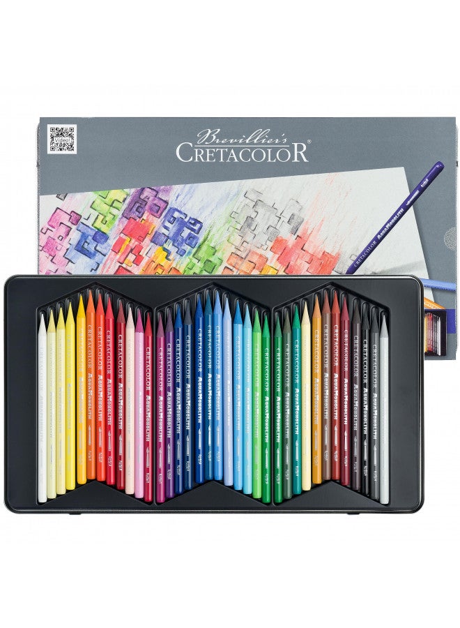 Cretacolor Aqua Monolith Watercolor Pencil Set, 36 Stk, Multi - Image 2