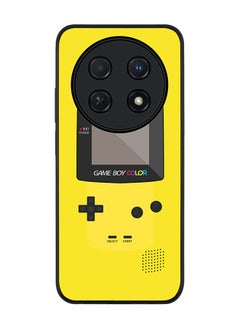 Stylizedd Rugged Black edge case for Huawei nova 12i 4G, Slim fit Soft Case Flexible Rubber Edges Anti Drop TPU Gel Thin Cover -  Gameboy Color - Yellow  - Image 1