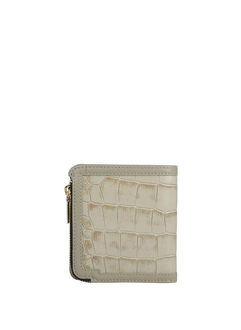 Da Milano Da Milano Genuine Leather White Ladies Wallet