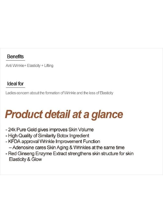 COLORcode BOTONIX Natural Age Defying Cream 24K Gold and 8 Peptides Face Lifting and Firming Bundled with 1 Pack Oil Absorbing Blotting Paper - Image 5