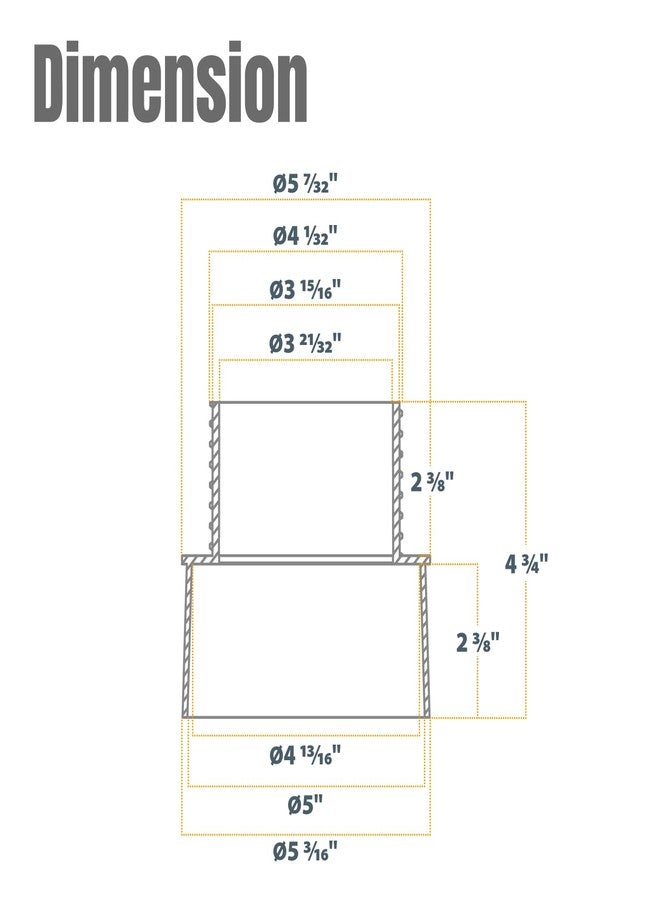 باورتيك محول توصيل سريع لجمع الغبار بخيط POWERTEC 70186، 5 × 4 بوصة، أسود - Image 2
