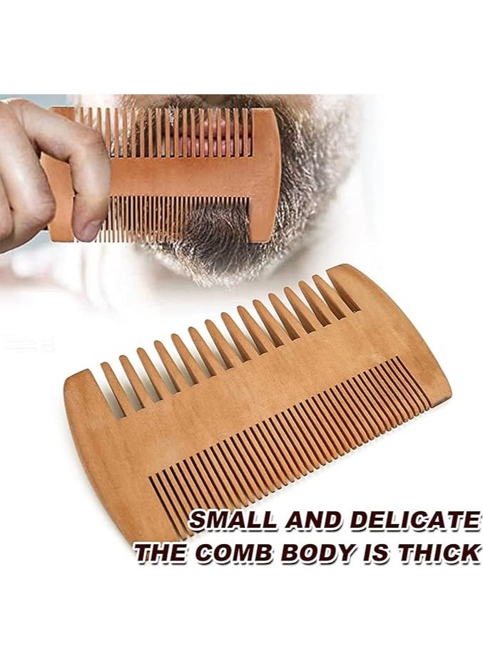 خاجول مشط اللحية والشارب المحمول ذو الأسنان الدقيقة على الوجهين  - Image 4