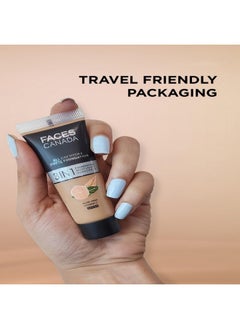 Faces Canada All Day Hydra Matte Foundation - Mini | 3-In-1 Foundation + Moisturizer + Spf 30 | 24 Hr Aloe Hydration & Vitamin C | 10Hr Long Wear | Medium To High Buildable Coverage | Absolute Ivory, 15Ml - pzsku/Z9A97E88790DFB77FFACBZ/45/_/1735567076/ca4d3205-c48a-494d-b075-f5aa00f62e1f