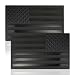 Pincuttee 2PC 3D Metal Emblem for CarUSA Flag Car Decal and Sticker3D Metal American Flag EmblemCar Bumper StickerCar Exterior AccessoriesBlack2PC - Image 2