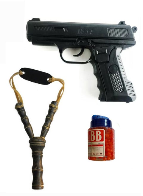 Rambo Theme Pubg Kit Handgun Catapult With Ammo Refill Bottle