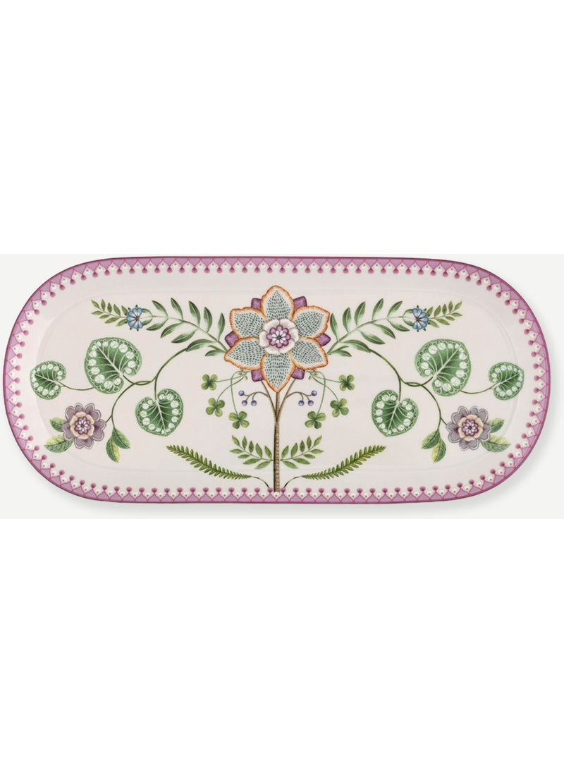 Pip Studio - Lily & Lotus White Porcelain Serving Plate 33 cm - Image 1