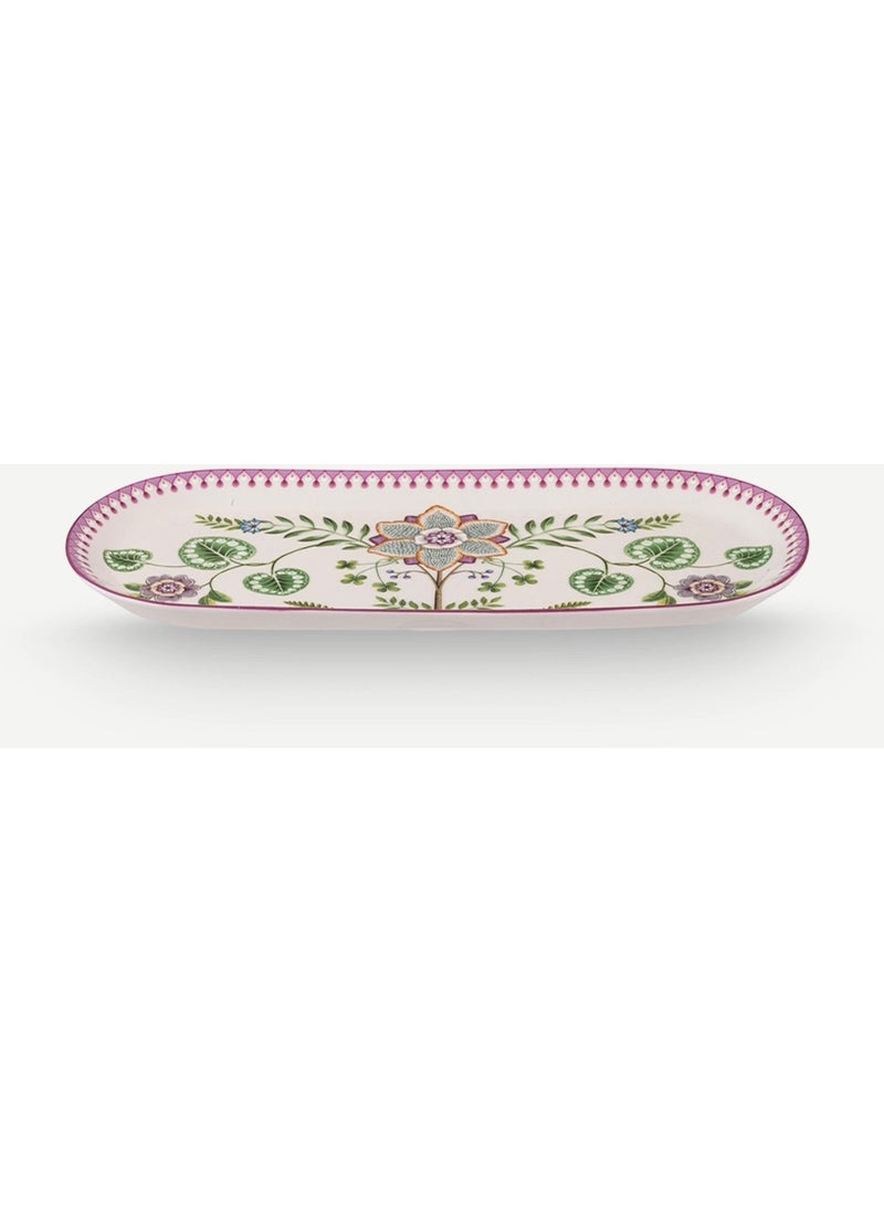 Pip Studio - Lily & Lotus White Porcelain Serving Plate 33 cm - Image 1