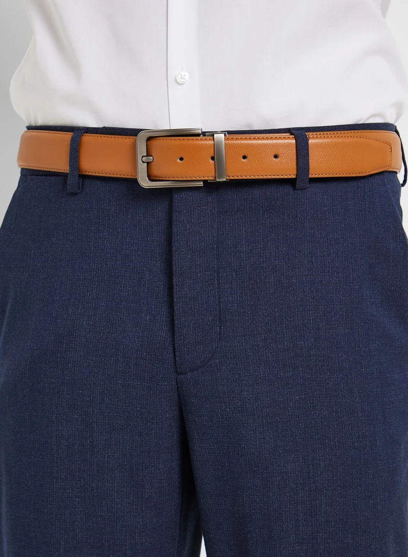 Robert Wood Genuine Grain Leather Formal Belt