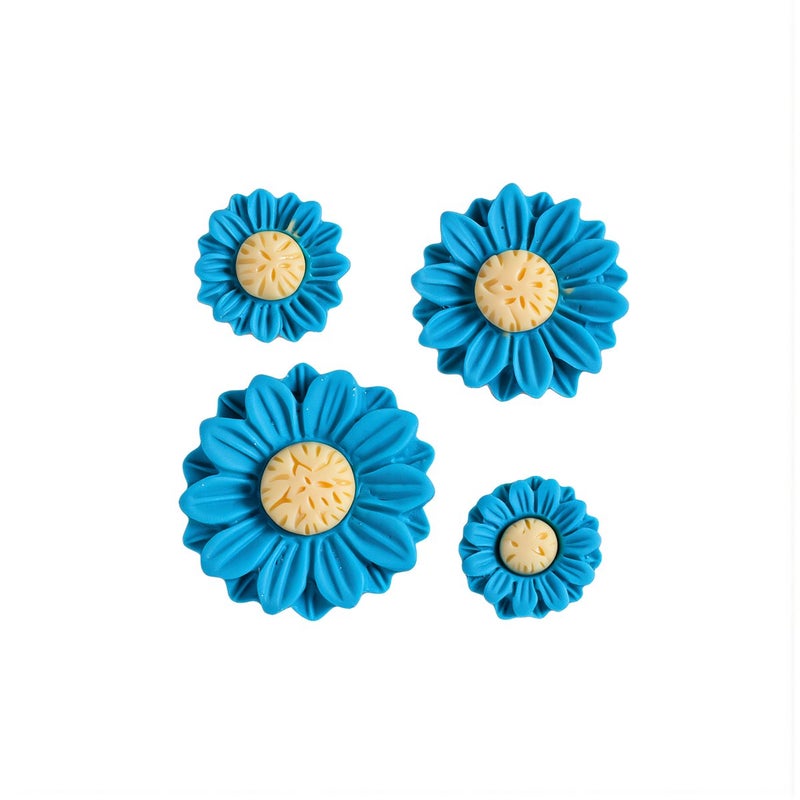 Strong Adhesion Sunflower Resin Charms 18mm Non Fall Off for Shoe Decor Fridge Magnet Project - Image 2