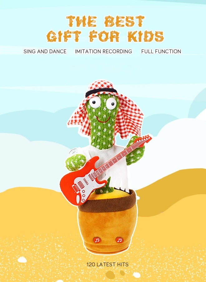 GROIC Dancing Cactus Sing Dance Record Learn Words Shine and Twist Plush Toys For Kids - Image 3