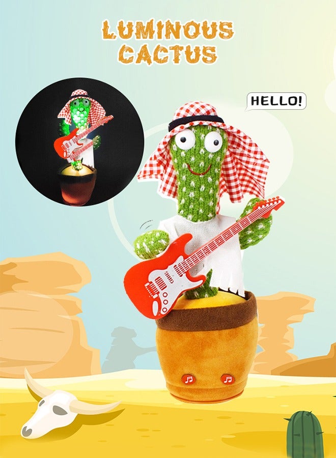 GROIC Dancing Cactus Sing Dance Record Learn Words Shine and Twist Plush Toys For Kids - Image 4