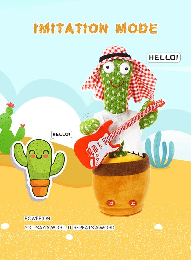 GROIC Dancing Cactus Sing Dance Record Learn Words Shine and Twist Plush Toys For Kids - Image 5