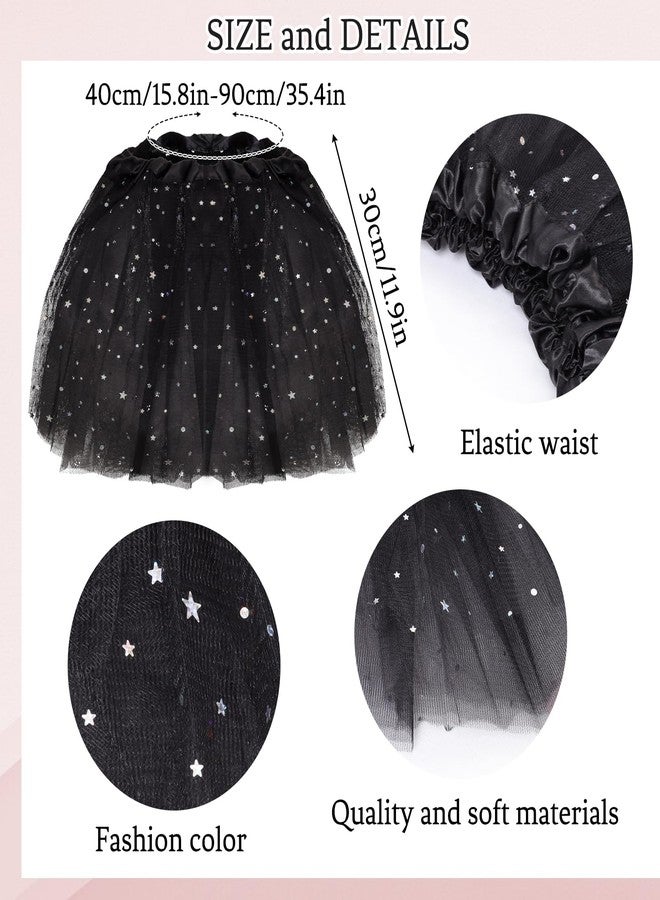 Gvhntk 5 Pack Cosplay Cat Costume Accessories Set with Red White Striped Gloves Socks Bow Tie Tulle Tutus Black Long Tail - Image 3