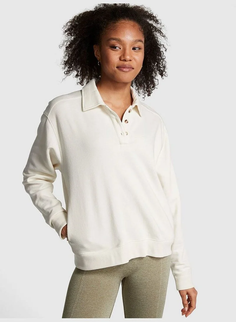 Victoria's Secret Everyday Fleece Polo Sweatshirt