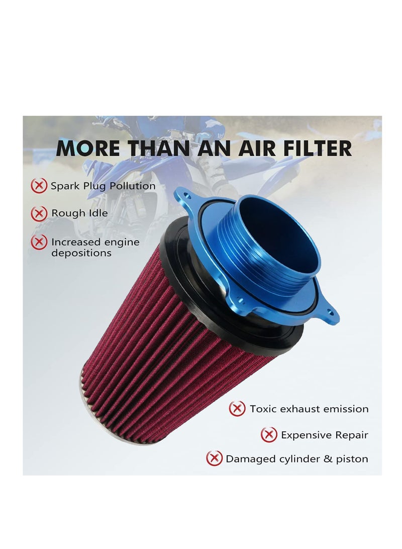General High Flow Air Filter Intake Kit, Blue  - Image 2