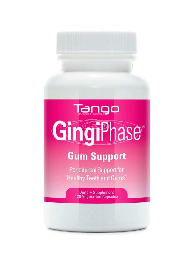 Tango GingiPhase Natural Herbal Dental Support Supplement for Healthy Gums, Teeth, and Jaw Circulation (120 Capsules) - Image 1