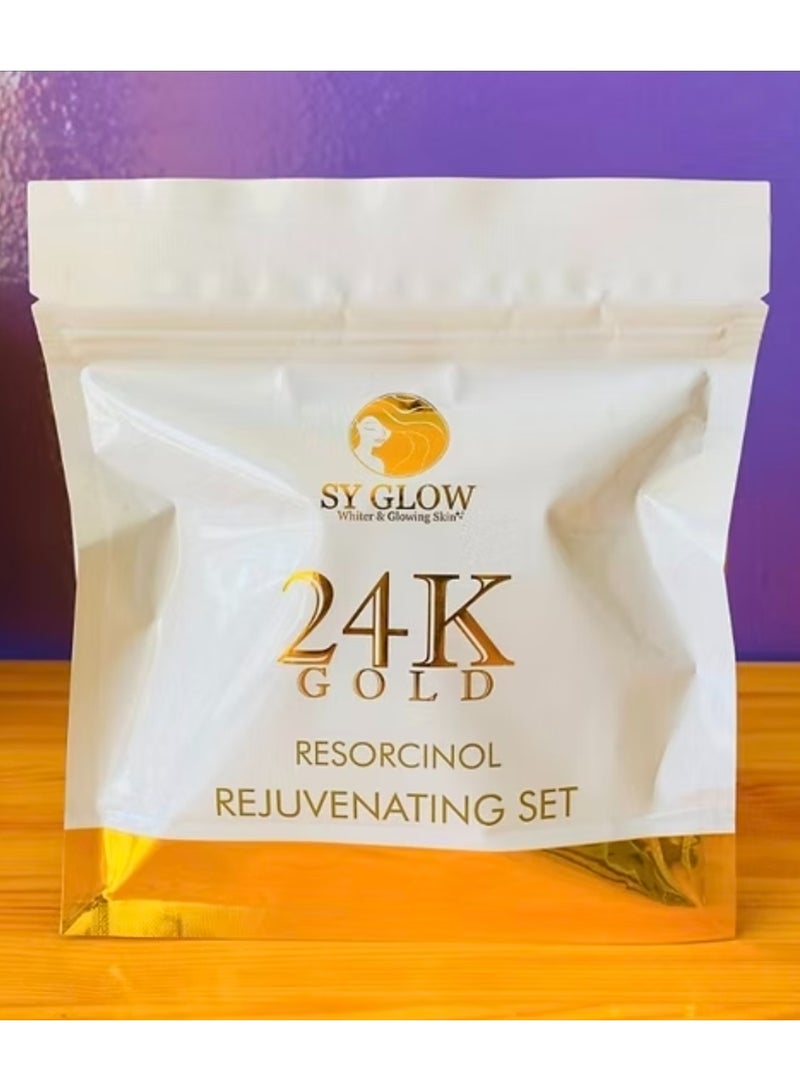 SY GLOW Whitening Glowing Skin 24K GOLD RESORCINOL REJUVENATING SET - Image 1