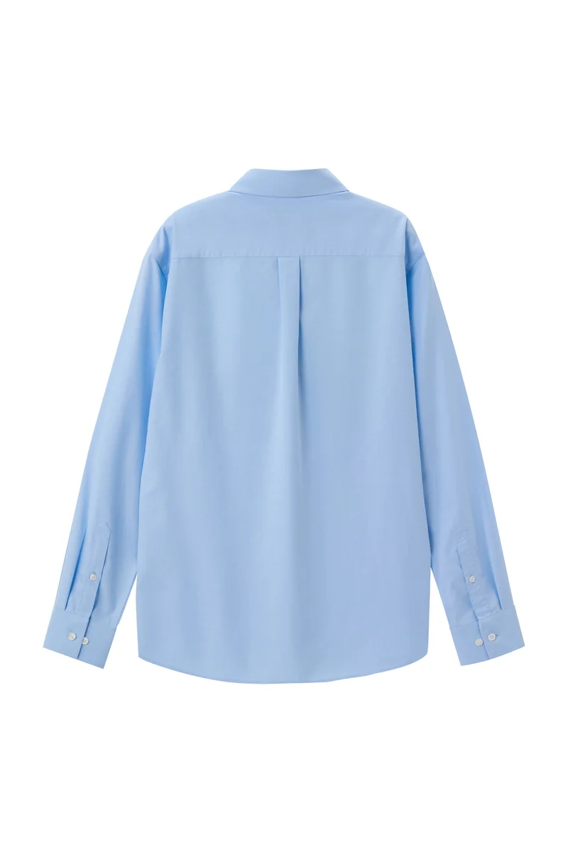 GIORDANO Men's Blue Wrinkle Free Shirt