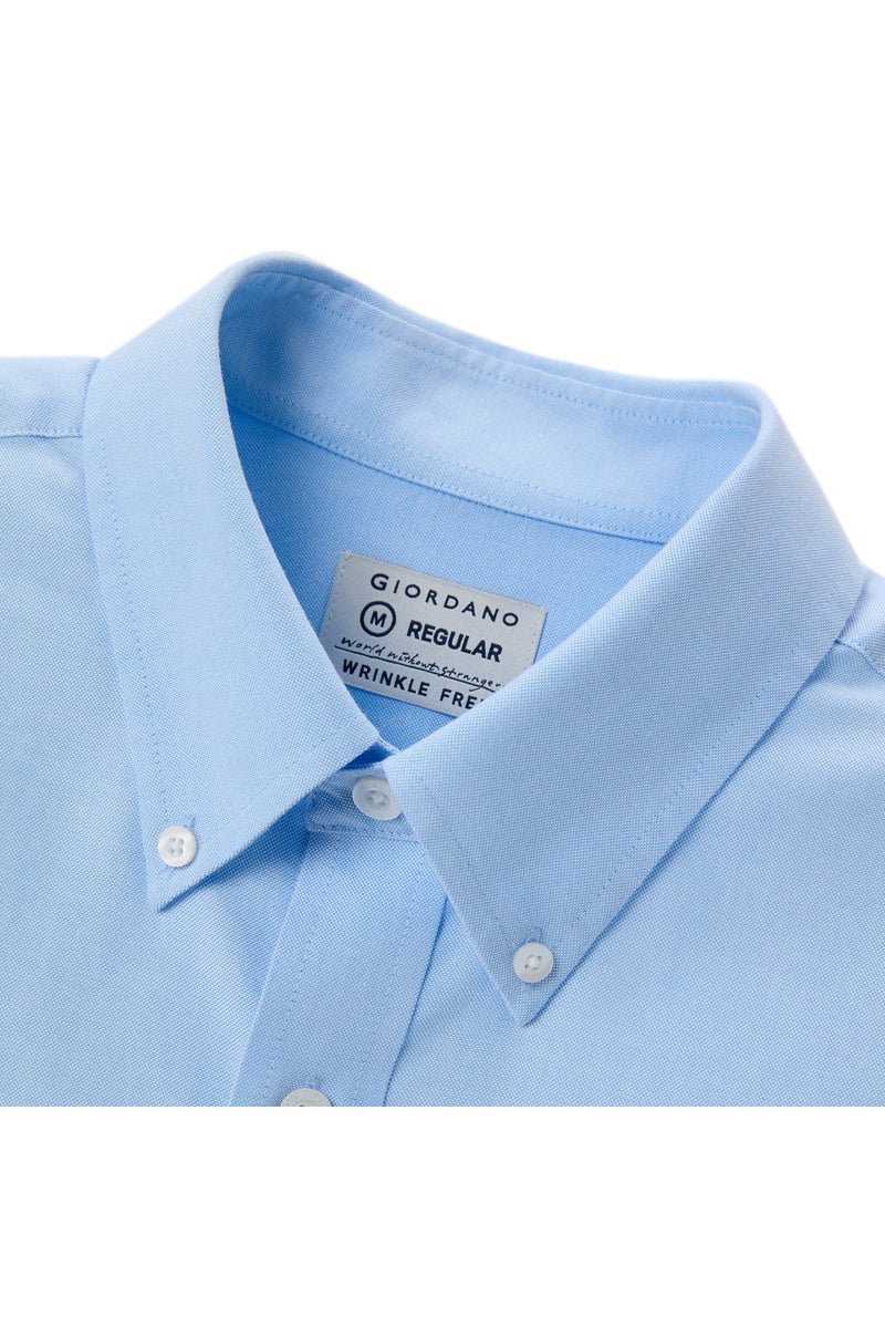 جيوردانو قميص رجالي أزرق مقاوم للتجعد - Image 3