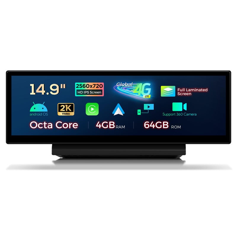XTRONS 149 Inch Android 13 Car Stereo for Audi A6 A7 RS6 RS7 S6 S7 20122015 MMI 3G3G System 2K IPS Touch Screen 464 GB 4G LTE Car Radio GPS Navigation Support Wireless CarPlay Android Auto - Image 2