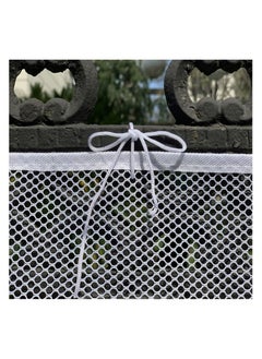 RATSAW Baby Safety Stair Railing Net Children's Outdoor Balcony Fence Protection Mesh No Drilling For Dog Cat Window 300x78cm White  - Image 4
