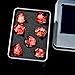 Froggod Moss Skull DND Dice Set 7Pcs Sharp Edge DD Dice with Gift Box for for Dungeons and Dragons Resin D and D Role Playing Dice D20 D12 D10 D8 D6 D4 Blood - Image 4