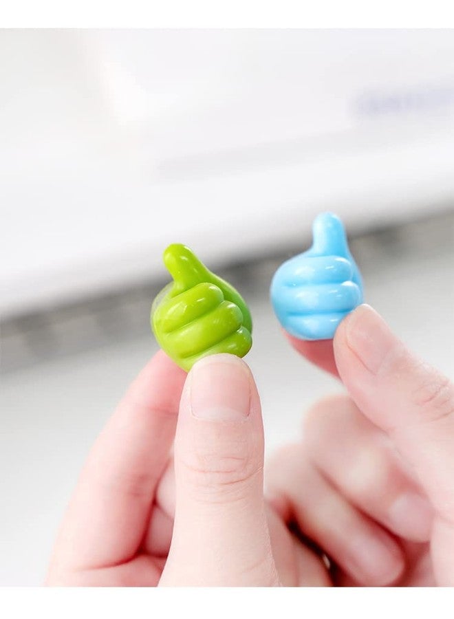 TEZURTH 5 Pc Silicone Thumb Wall Stick-on Hook Multipurpose Car Adhesive Cable Wire Clip Key Hanger Holder for Hanging Hangers Bedroom & Kitchen Accessories Items - BZ6437 - Image 3
